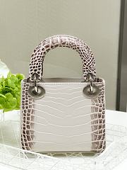 Dior Lady Mini Himalayan Crocodile Bag - 3