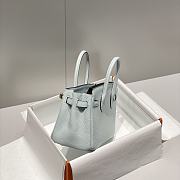 Hermes Mini Birkin Light Blue Toge Bag - 20cm - 6