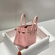 Hermes Mini Birkin Pink Toge Bag - 20cm - 6