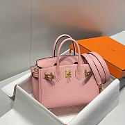 Hermes Mini Birkin Pink Toge Bag - 20cm - 2