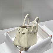 Hermes Mini Birkin Off White Toge Bag - 20cm - 6