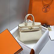 Hermes Mini Birkin Off White Toge Bag - 20cm - 4