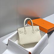 Hermes Mini Birkin Off White Toge Bag - 20cm - 3