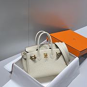 Hermes Mini Birkin Off White Toge Bag - 20cm - 2