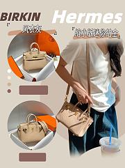 Hermes Mini Birkin Beige Toge Bag - 20cm - 1