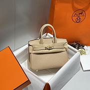 Hermes Mini Birkin Beige Toge Bag - 20cm - 2