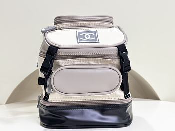 CHANEL Nylon Sports Backpack Black White Sold Out - 16x9.5x3.5in