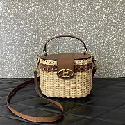 Valentino Vlogo Signature Wicker Vanity Bag 19x13.5x3cm - 3