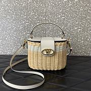 Valentino Vlogo Signature Wicker Vanity Bag 19x13.5x3cm - 2