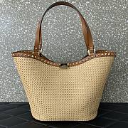 Valentino Garavani Rockstud Raffia Tote - 31x30x13.5cm - 6