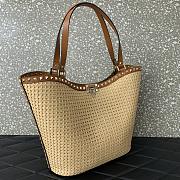 Valentino Garavani Rockstud Raffia Tote - 31x30x13.5cm - 5