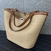 Valentino Garavani Rockstud Raffia Tote - 31x30x13.5cm - 3