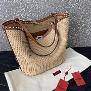 Valentino Garavani Rockstud Raffia Tote - 31x30x13.5cm - 2