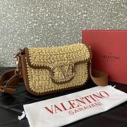 Valentino Garavani Alltime Raffia Shoulder Bag - 23.5x18x8cm - 5