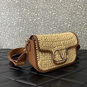 Valentino Garavani Alltime Raffia Shoulder Bag - 23.5x18x8cm - 4