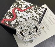 Gucci Crystal Embellished GG Hair Clip  - 3