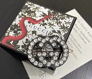 Gucci Crystal Embellished GG Hair Clip  - 2