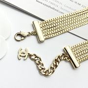 Chanel Gold Bracelet CC Logo - 3