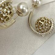 Dior Diamond Ball Earrings - 4