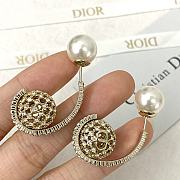 Dior Diamond Ball Earrings - 2