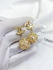 Chanel Gold Ball With Pearl Inside Earrings - 2