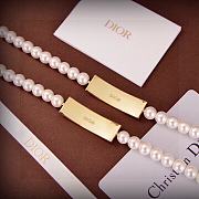 Dior Beaded Pearl Chain Necklace - 4