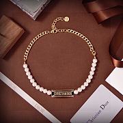 Dior Beaded Pearl Chain Necklace - 2