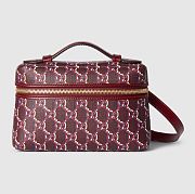 Gucci Rosso Ancora red Super mini bag with GG Shadow  - 1