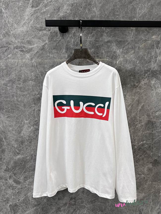 Gucci Cotton Sweater in White  - 1