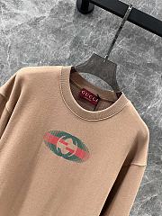 Gucci Cotton jersey sweatshirt in beige - 4