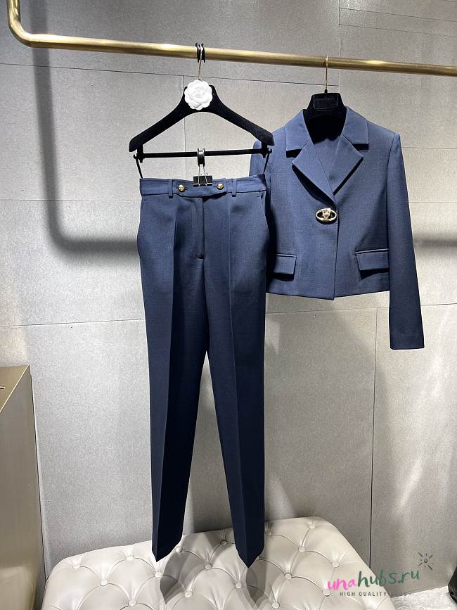 Valentino Women Navy Suit Set - 1