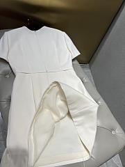 VALENTINO Wool-Silk Elegant White Dress - 6