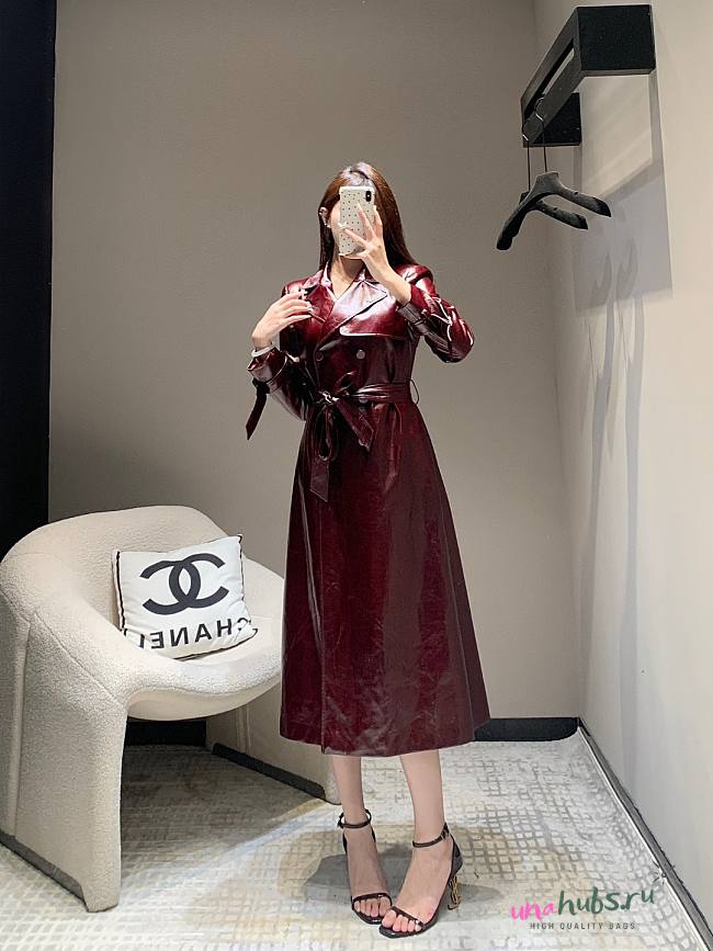 Gucci Leather Long Coat  - 1