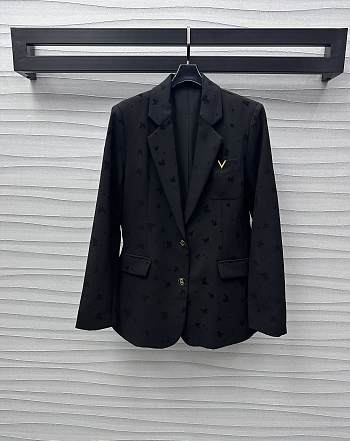 Valentino Black Vlogo Blazer