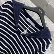 Dior Marinière Sweater with Sailor Collar and Bow - 4