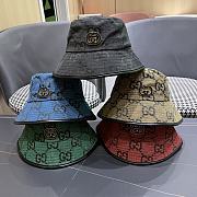 GUCCI Econyl Nylon Monogram Bucket Hat - 1