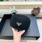 Prada Black Beret - 4