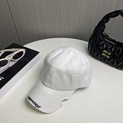 Balenciaga White Embroidered-logo Six-panel Cap - 4