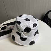 Prada Panama Re Nylon Metal Triangle logo polka dot hat - 6