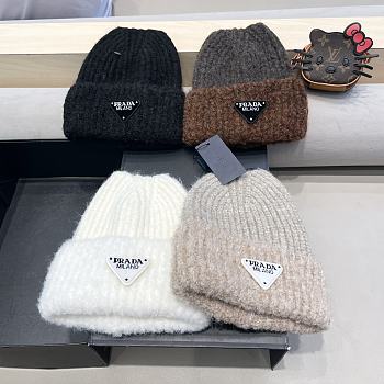 Prada ribbed-knit cashmere beanie