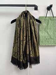 Gucci gg Wool Blend Jacquard Scarf - 6