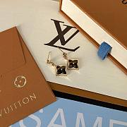 Louis Vuitton Gold Diamod Onyx Color Blossom BB Satr Earrings - 3