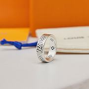 Louis Vuitton Monogram Silver Ring - 1