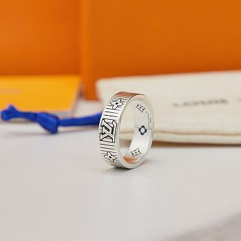 Louis Vuitton Monogram Silver Ring