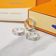 Louis Vuitton Monogram Silver Ring - 4