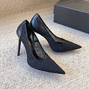 YSL ANJA pumps in rhinestone mesh in black 10.5cm - 1