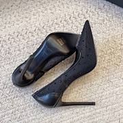 YSL ANJA pumps in rhinestone mesh in black 10.5cm - 6