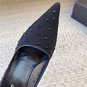 YSL ANJA pumps in rhinestone mesh in black 10.5cm - 5