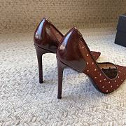 	 YSL ANJA pumps in rhinestone mesh in brown 10.5cm - 2