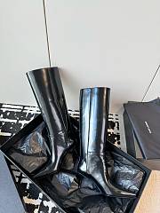 YSL 110mm vendome leather buckle long boots - 4